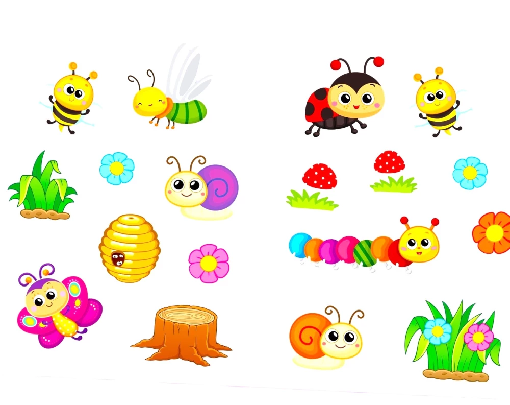 Coloring Book with Stickers - Bee