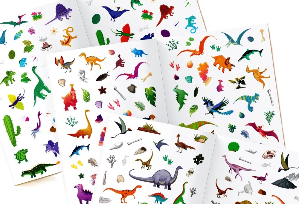 250 Stickers - Dinosaur Island