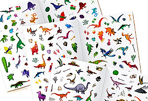 250 Stickers - Dinosaur Island