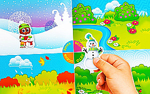 Educational Stickers. Winter. Spring. Summer. Autumn