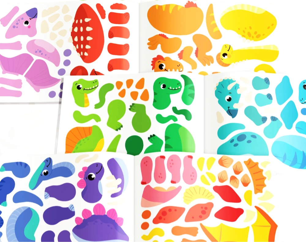 Sticker Book - Create Your Own Dinosaur