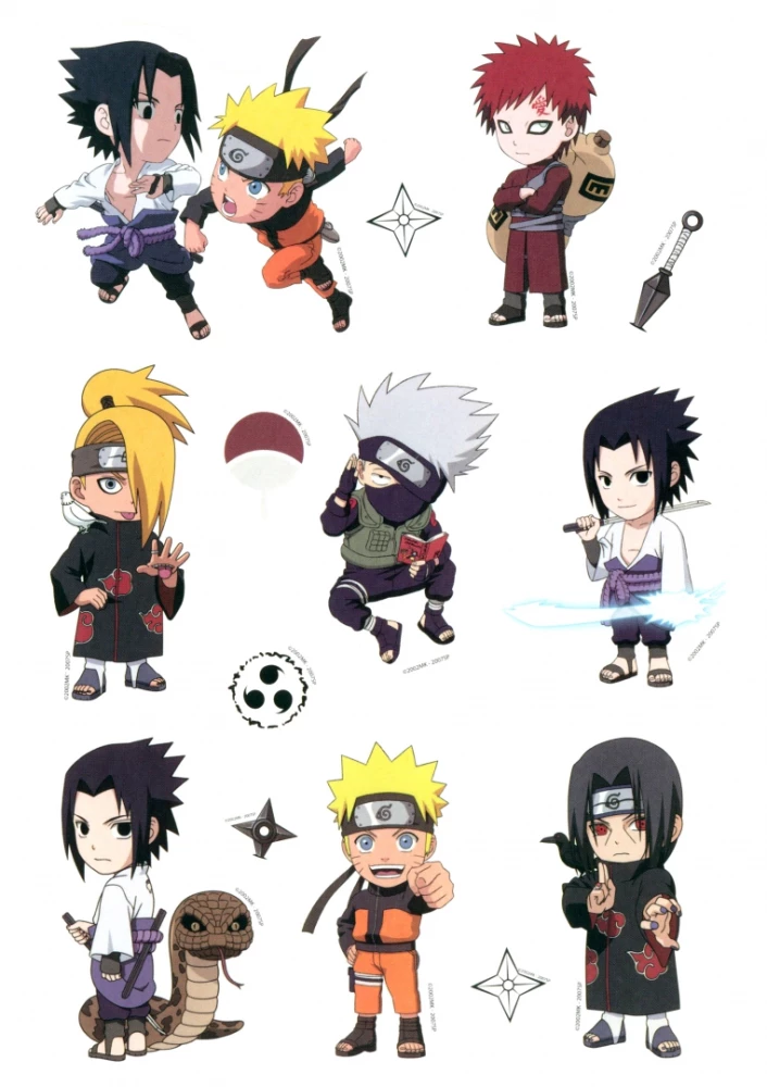 Naruto Sticker Set. Design 3