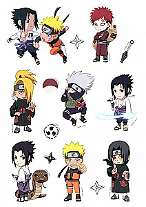 Naruto Sticker Set. Design 3