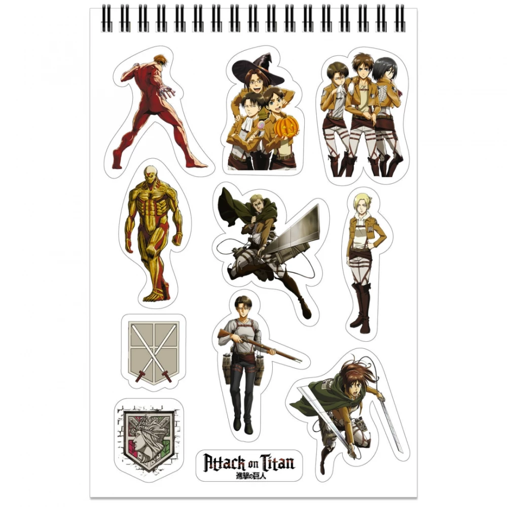 Creative Notebook with Stickers Attack on Titan. Cadet Corps, A5