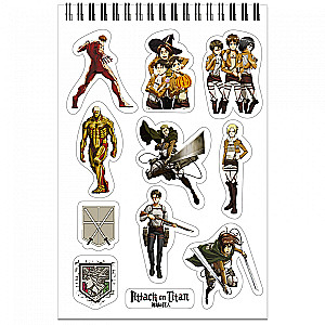 Creative Notebook with Stickers Attack on Titan. Cadet Corps, A5