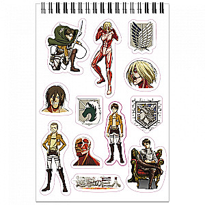 Creative notebook with stickers Attack on Titan. Hope, A5