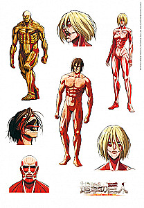 Attack on Titan Sticker Set. Design 4