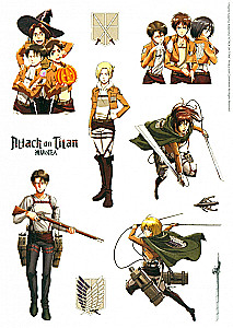 Attack on Titan Sticker Set. Design 1