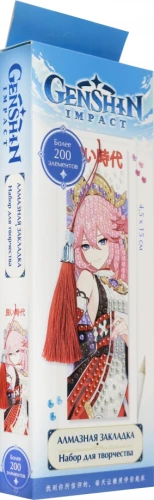 Genshin. Diamond Bookmark - Yae Miko