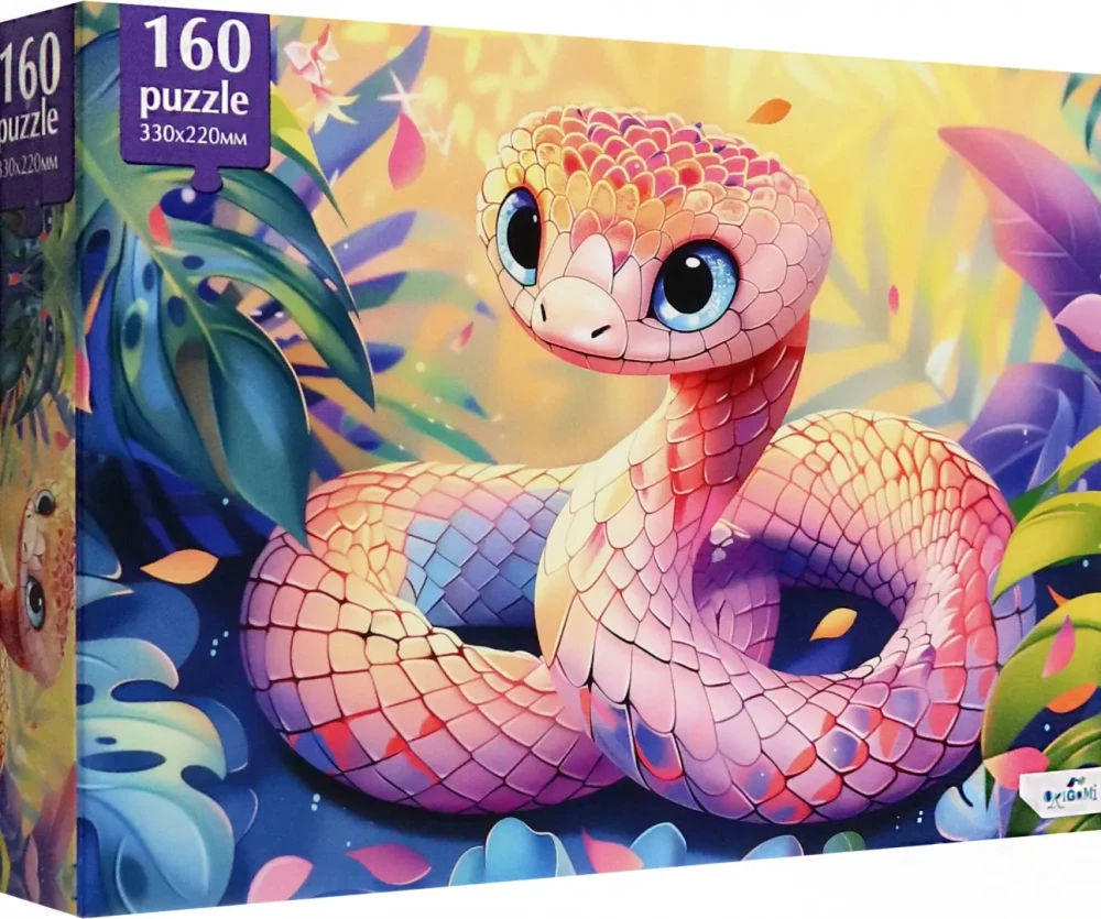 2025 Year of the Snake. Puzzle-160. Orange Snakelet