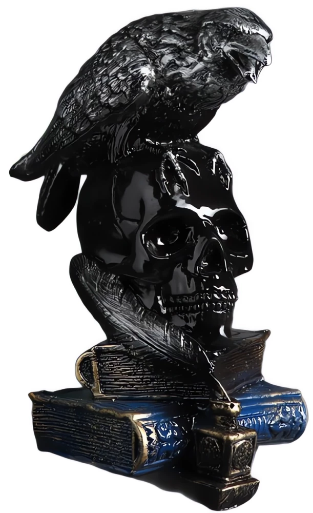 Piggy Bank - Raven on Skull