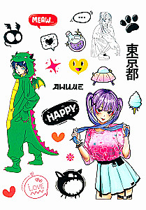 Sticker Album. Decorate everything with cool stickers! Anime