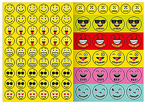 Stickers-Assessment - Smiley Faces (150 Stickers)