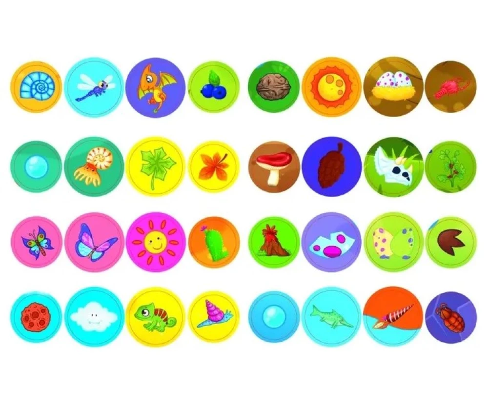 Dinosaurs. 16 Bright Drawings. 32 Large Stickers