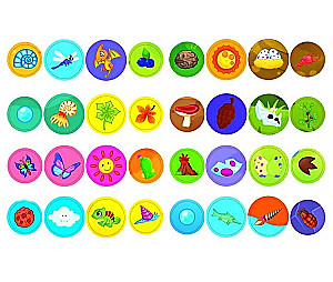 Dinosaurs. 16 Bright Drawings. 32 Large Stickers