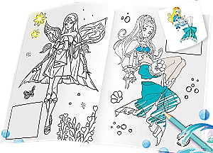 Coloring by Sample - Forest and Underwater Worlds