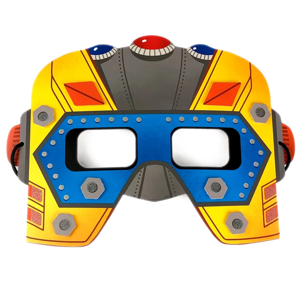 Carnival masks with your own hands. Superhero holiday. 4 images