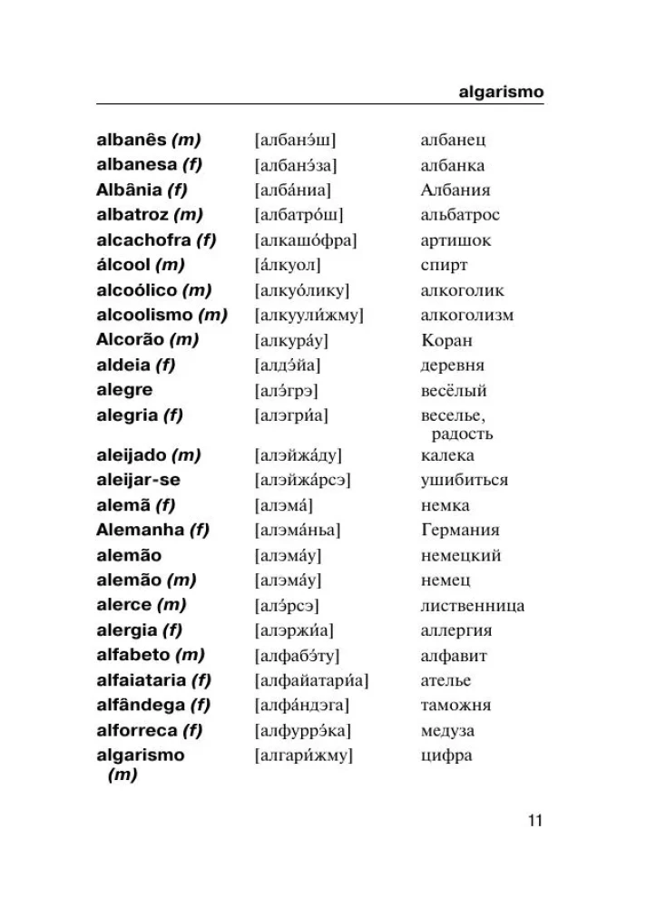 Portuguese-Russian. Russian-Portuguese Dictionary with Pronunciation