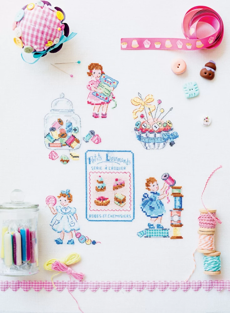 French Cross-Stitch Embroidery. The Magical Workshop of Véronique Enginger