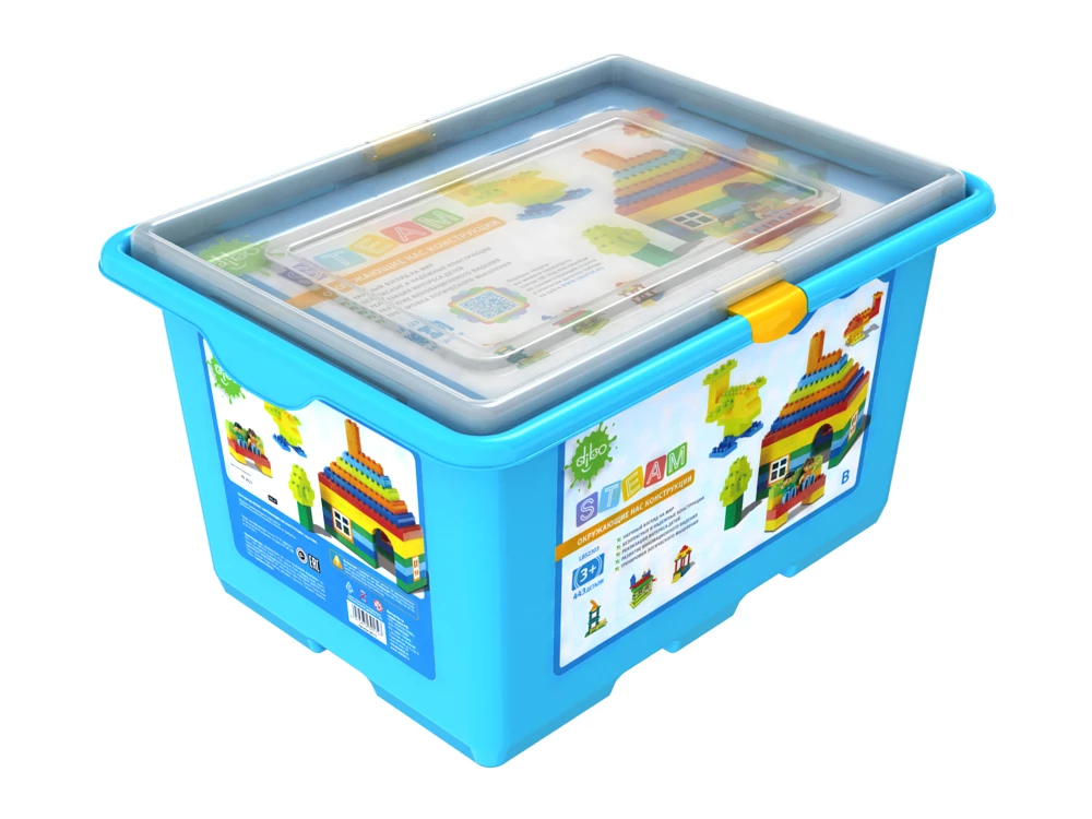 Children's Block Constructor DIBO. Structures Around Us (2 containers)