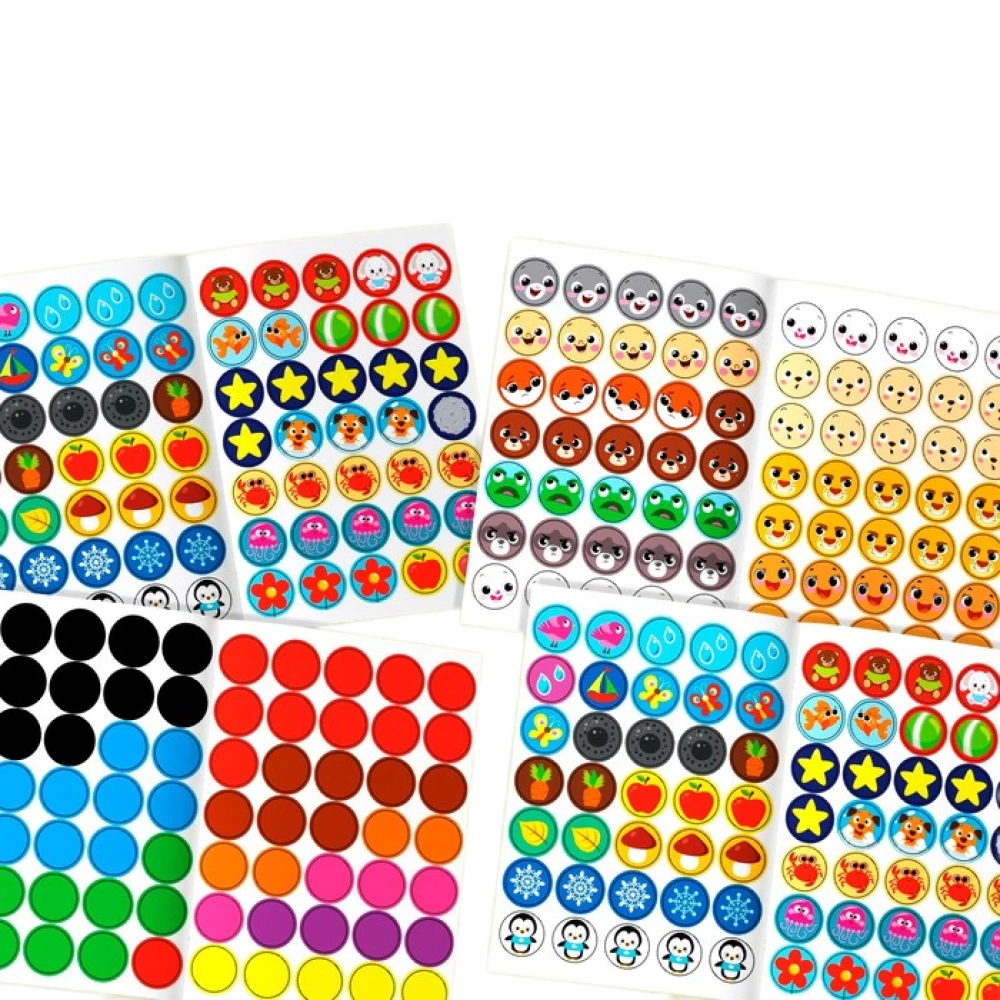 6 sticker circle books (№1)