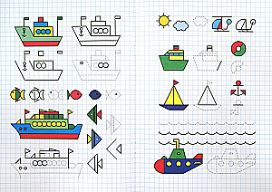 Preparing the Hand for Writing. Graphing Exercise. Transport (for children 5-7 years old)