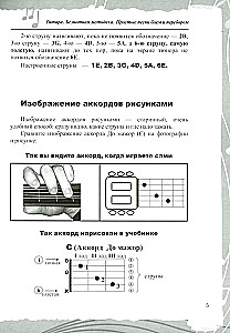 Гитара. Безнотная методика. Простые песни боем и перебором