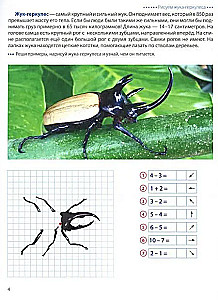 Step by Step on the Cells. Insects. Graphic Dictations for Children Aged 6-7 Years