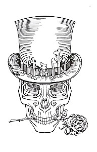 Day of the Dead. Color the carnival in Mexico. Anti-stress coloring