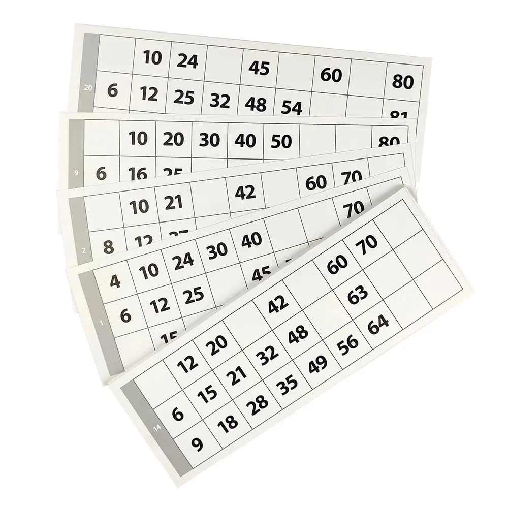 Board Game - Mathematical Lotto. Multiplication Table