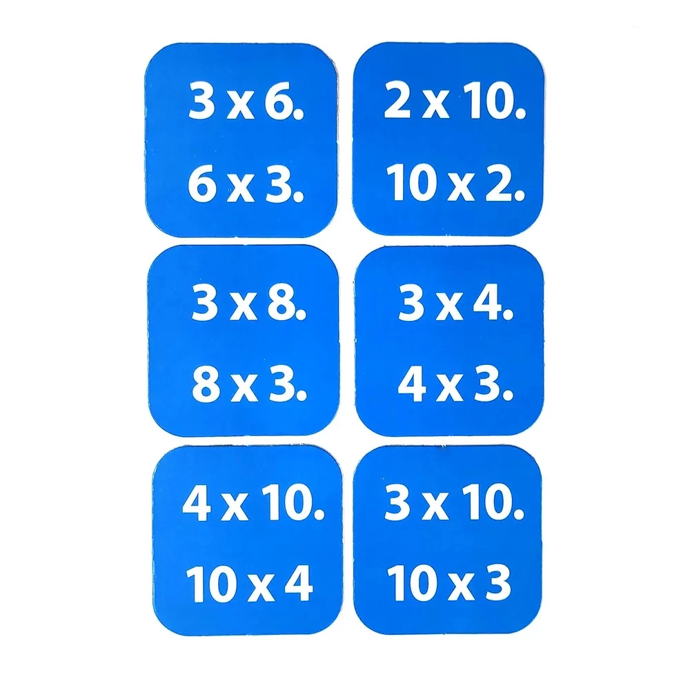 Board Game - Mathematical Lotto. Multiplication Table