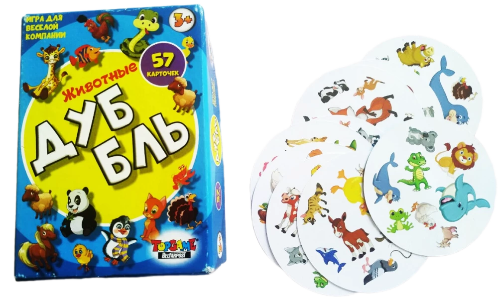 Board Game - Dobble. Animals