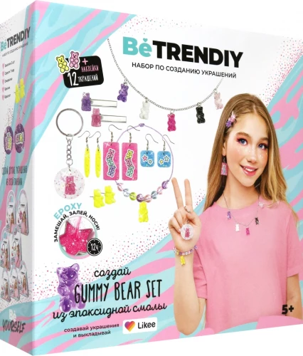 Be TrenDIY. Create jewelry from epoxy resin - Gummy Bear Set