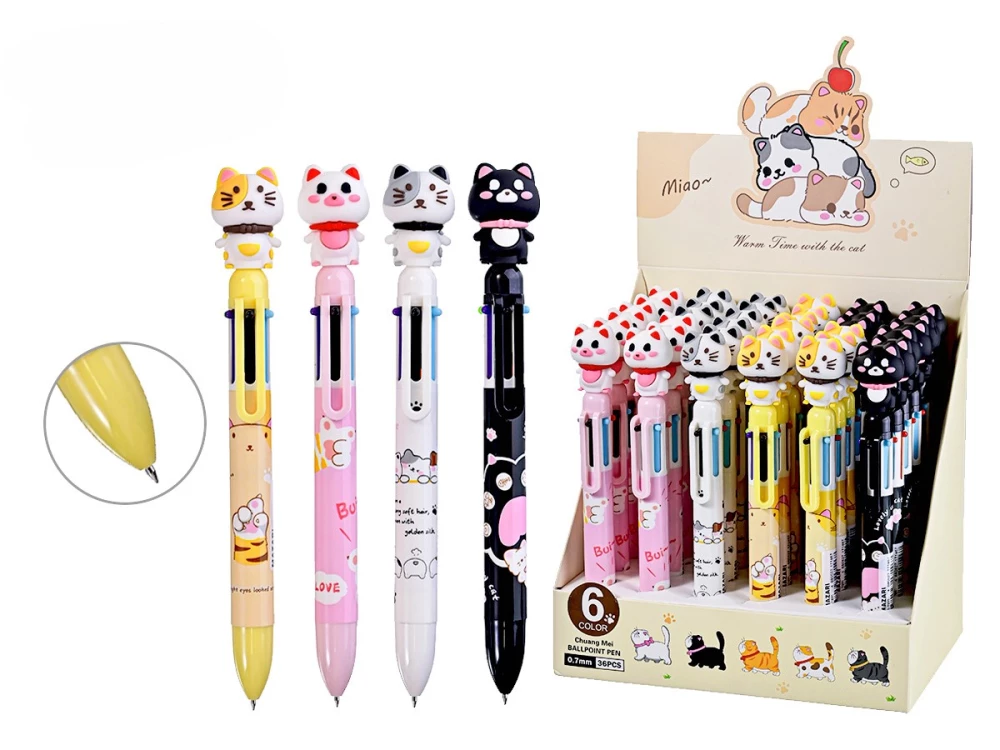 Cute Cat Automatic Ballpoint Pen