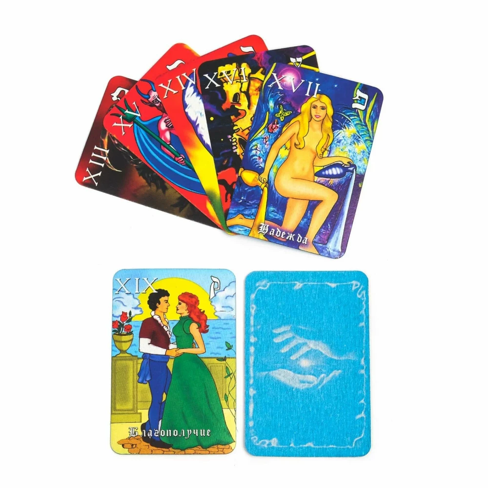 Tarot Cards - For Lovers (miniature version), 22 cards