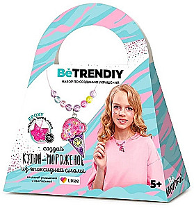 Be TrenDIY Jewelry Making Kit - Create an Ice Cream Pendant from Epoxy Resin