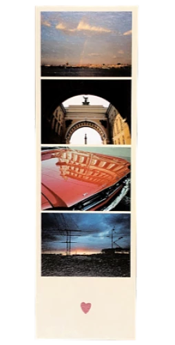 Bookmark - Photo Collage. Tram