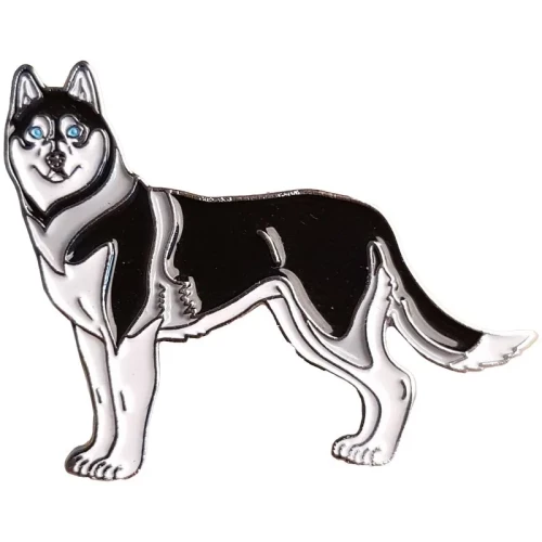 Enamel Badge - Husky