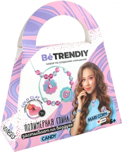 Be TrenDIY Creative Kit for Making Jewelry from Polymer Clay