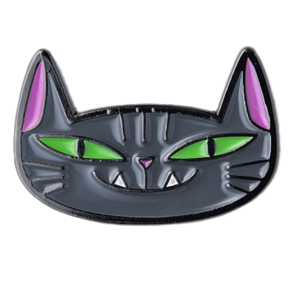 Enamel Pin - Cat with Fangs