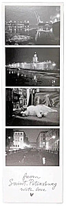 Bookmark - Photo Collage. Kunstkamera, b/w