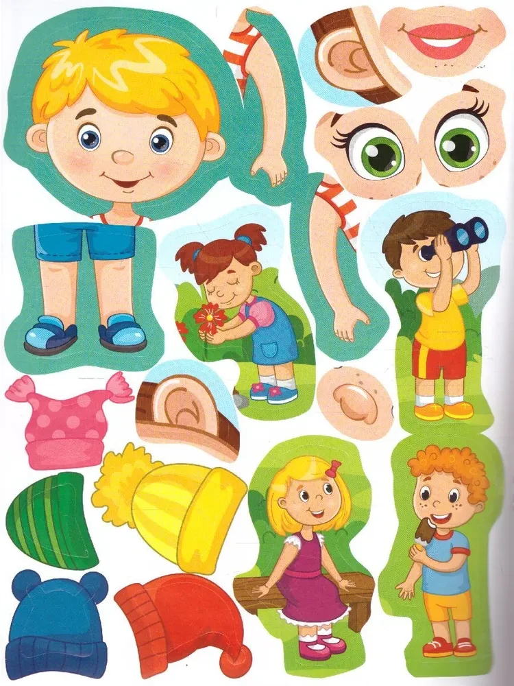 My Body. Developmental Sticker Book