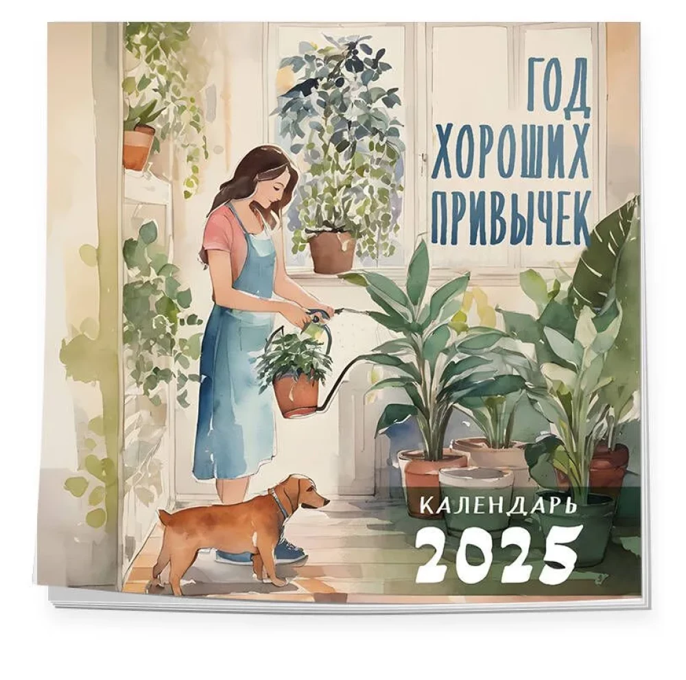 A Year of Good Habits. Wall Calendar for 2025