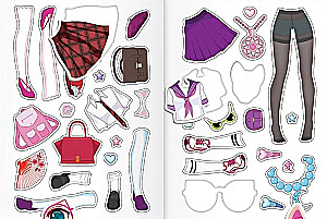 Reusable Stickers - Dress Up. Combine Outfits. Fantasy Girl Inside