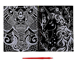 Creative Book - Engravings. Holographic Background Effect