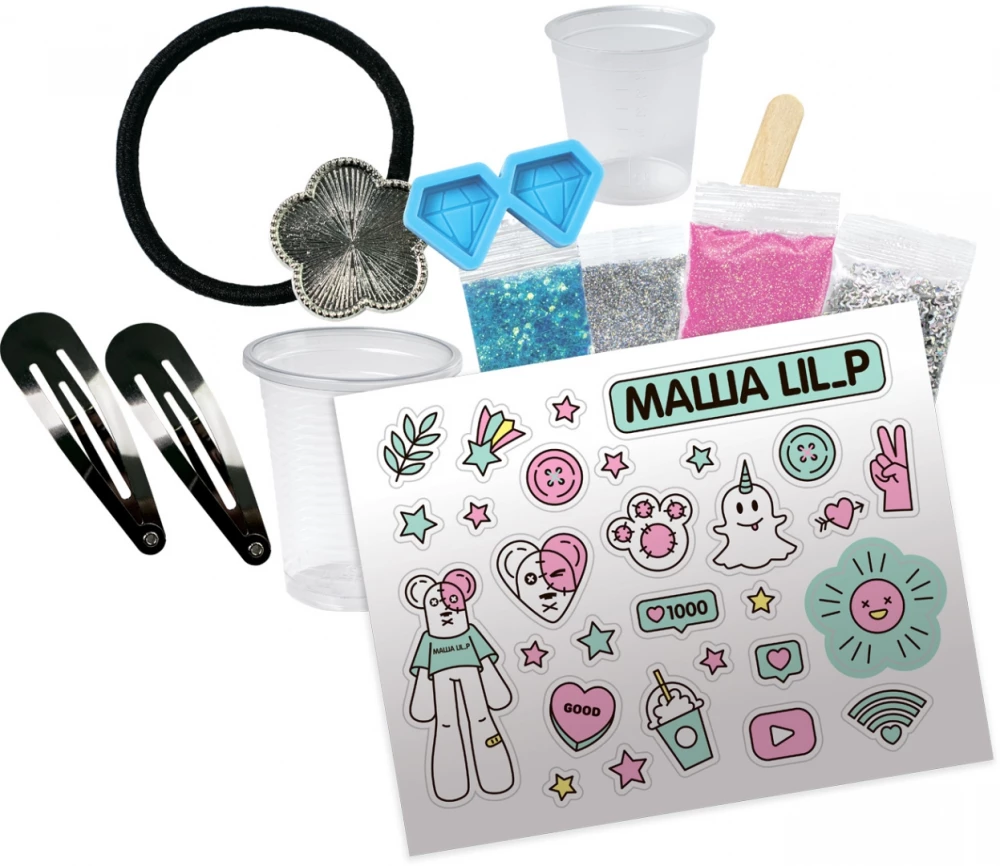 Creative Kit - Be TrenDIY, Hair Tie and Clips by Masha LIL P