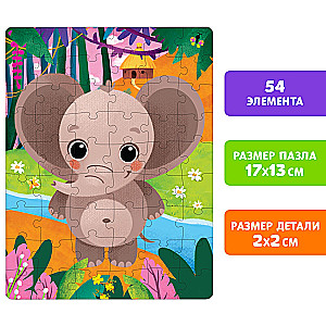 Set (3 in 1) - Little Elephant Topa, 3 books, puzzle