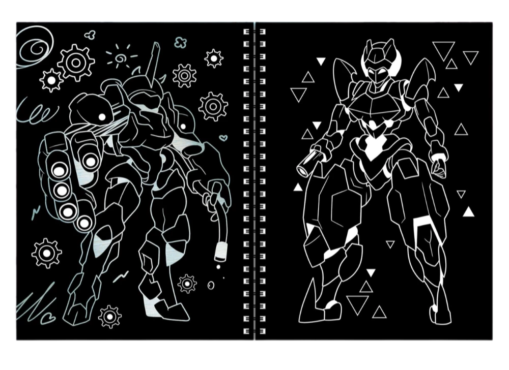 Engravings-Notebook - Robots of the Galaxy