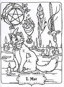 Tarot Coloring Book of Fairy Cats