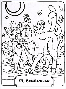 Tarot Coloring Book of Fairy Cats